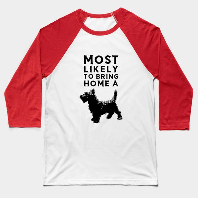 Most likely to bring home a scottish terrier (scotty) Baseball T-Shirt by chapter2